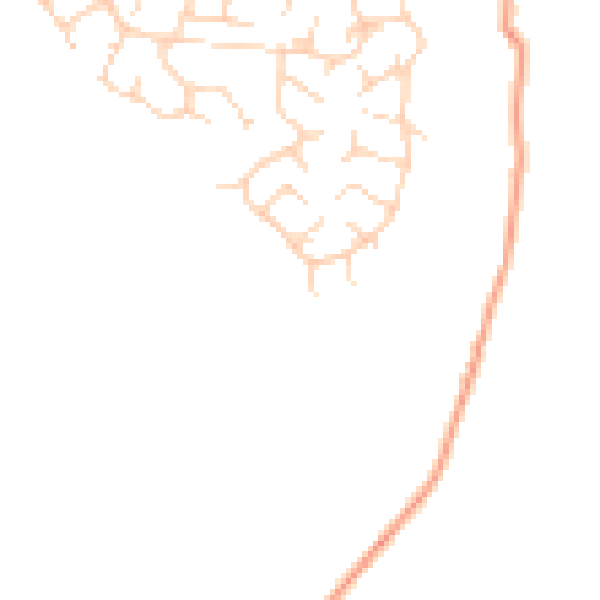 Daytime road noise heatmap for SK13 8SY