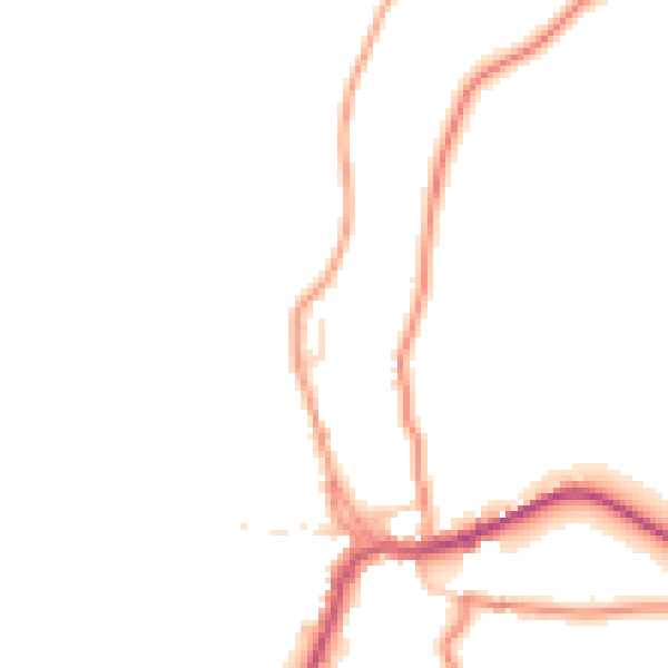 Daytime road noise heatmap for SK17 0AG