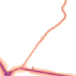 Daytime road noise heatmap for SK17 0DY