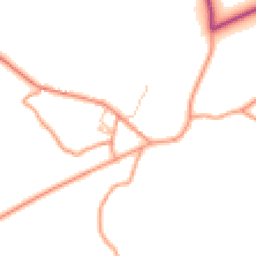 Daytime road noise heatmap for SK17 0JQ