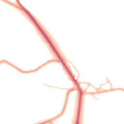 Daytime road noise heatmap for SK17 0PB