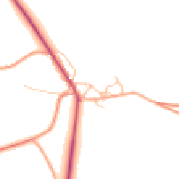 Daytime road noise heatmap for SK17 0PF