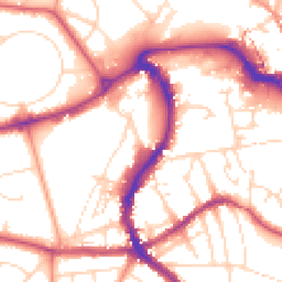 Daytime road noise heatmap for SK17 6EN