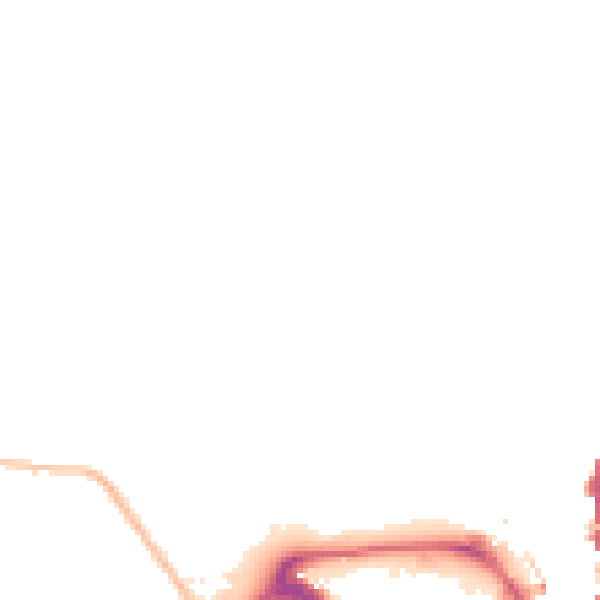 Night-time road noise heatmap for SK17 6FE