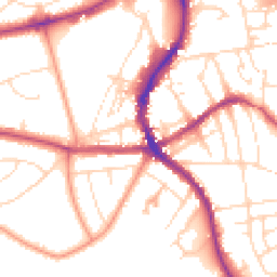 Daytime road noise heatmap for SK17 6HD