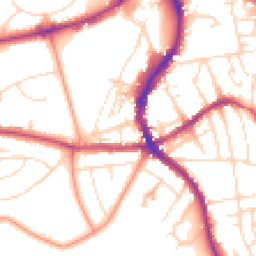 Daytime road noise heatmap for SK17 6HJ