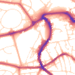 Daytime road noise heatmap for SK17 6JE