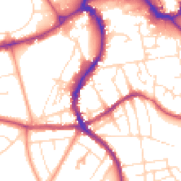 Daytime road noise heatmap for SK17 6LE