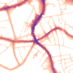 Daytime road noise heatmap for SK17 6LL