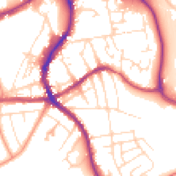 Daytime road noise heatmap for SK17 6LS