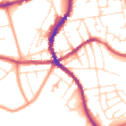Daytime road noise heatmap for SK17 6LU