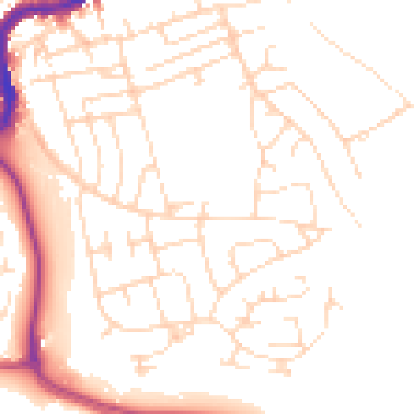 Daytime road noise heatmap for SK17 7BF