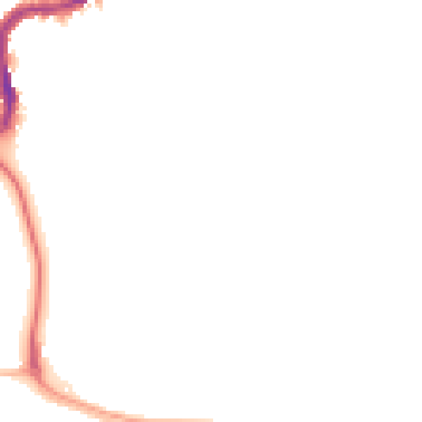 Night-time road noise heatmap for SK17 7BF