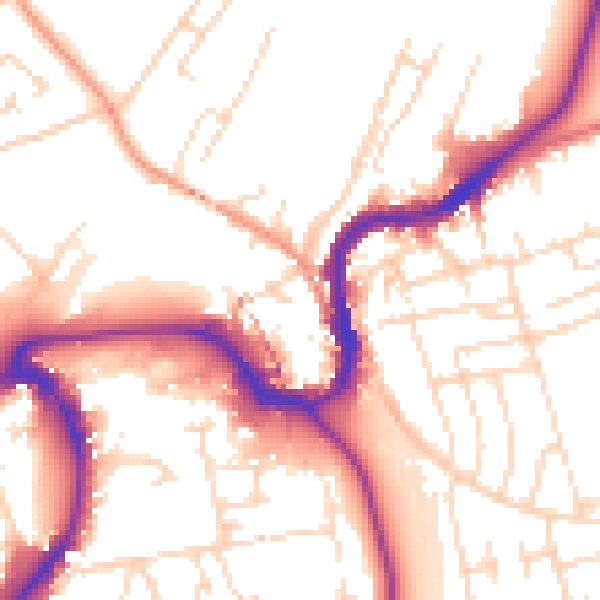 Daytime road noise heatmap for SK17 7BH