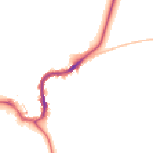 Night-time road noise heatmap for SK17 7DY