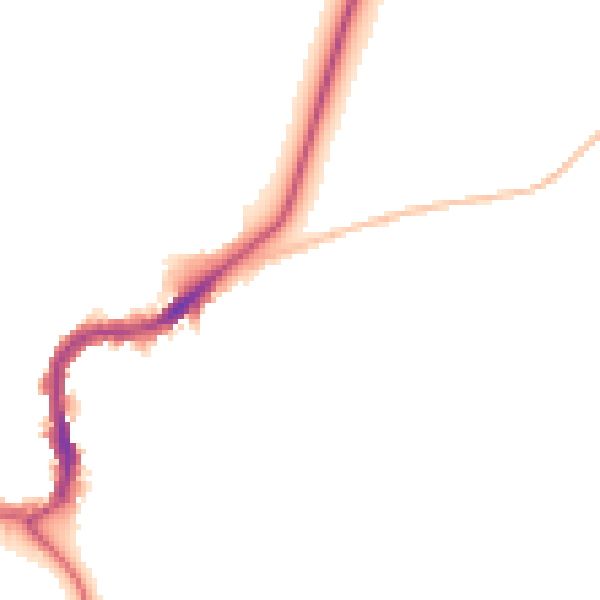 Night-time road noise heatmap for SK17 7EG
