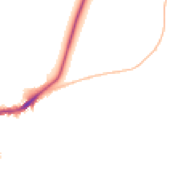Night-time road noise heatmap for SK17 7EL