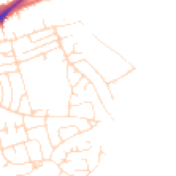 Daytime road noise heatmap for SK17 7LT