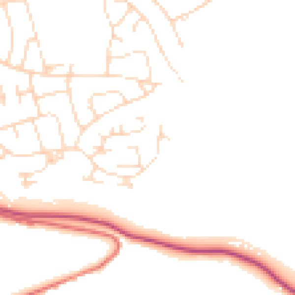 Daytime road noise heatmap for SK17 7RL