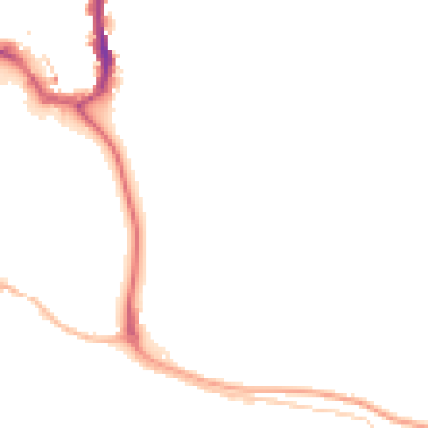 Night-time road noise heatmap for SK17 7TN