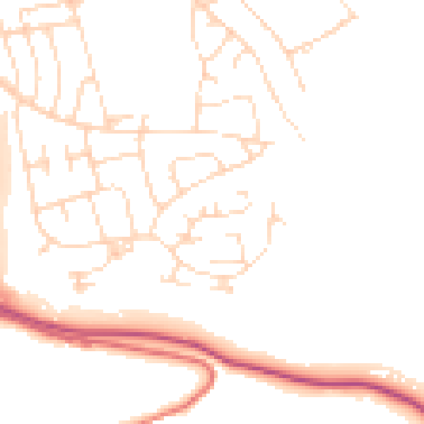 Daytime road noise heatmap for SK17 7TP