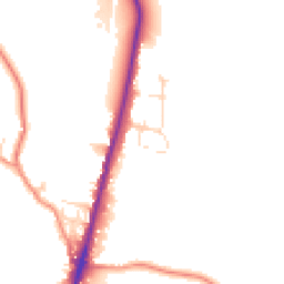 Daytime road noise heatmap for SK17 8BB