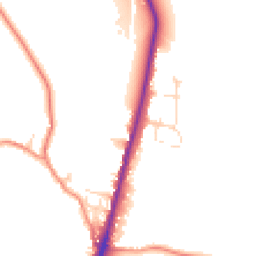 Daytime road noise heatmap for SK17 8BU