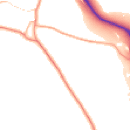 Daytime road noise heatmap for SK17 8DA