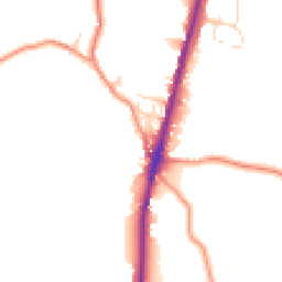 Daytime road noise heatmap for SK17 8DH