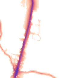 Daytime road noise heatmap for SK17 8DU