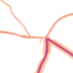 Daytime road noise heatmap for SK17 8EX