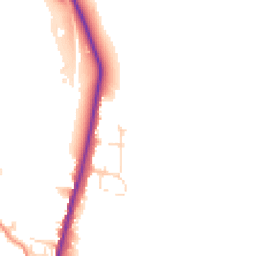 Daytime road noise heatmap for SK17 8FQ
