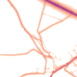 Daytime road noise heatmap for SK17 8LT