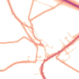 Daytime road noise heatmap for SK17 8LY