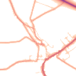 Daytime road noise heatmap for SK17 8LZ