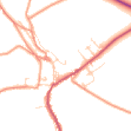 Daytime road noise heatmap for SK17 8NE