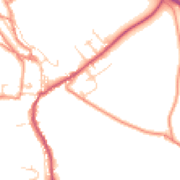 Daytime road noise heatmap for SK17 8NP
