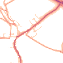 Daytime road noise heatmap for SK17 8PB