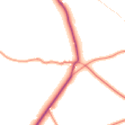 Daytime road noise heatmap for SK17 8RE
