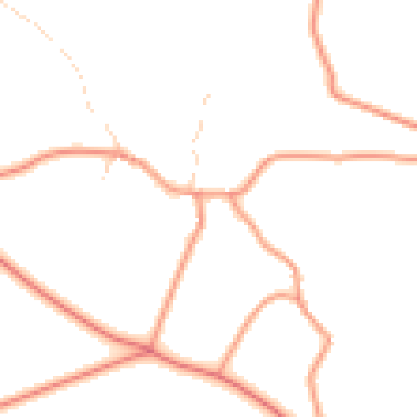 Daytime road noise heatmap for SK17 8RG
