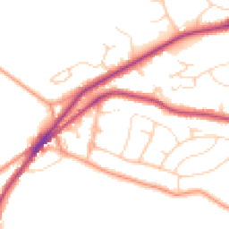 Daytime road noise heatmap for SK17 9AF