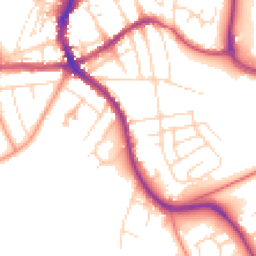 Daytime road noise heatmap for SK17 9EG