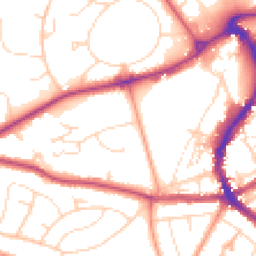 Daytime road noise heatmap for SK17 9GA
