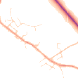Daytime road noise heatmap for SK17 9GG