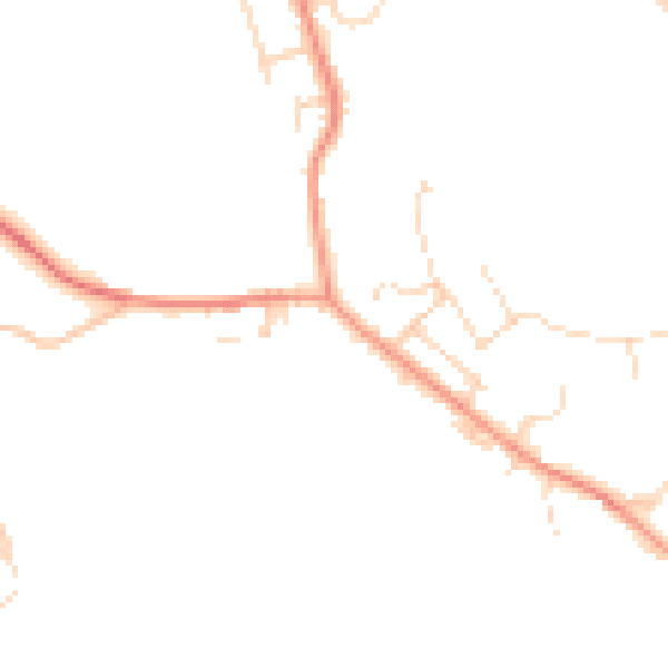 Daytime road noise heatmap for SK17 9GU