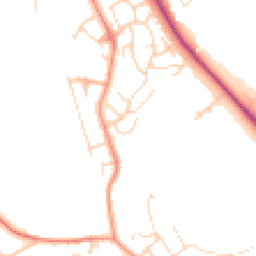 Daytime road noise heatmap for SK17 9LY
