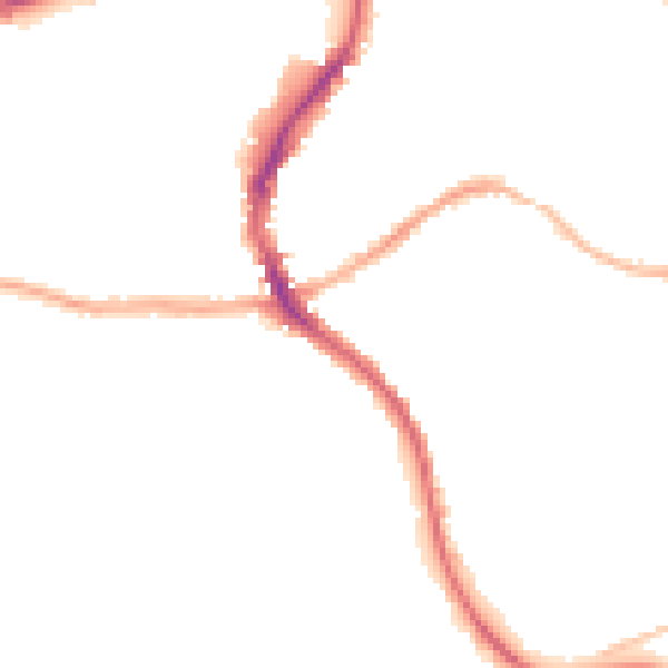 Night-time road noise heatmap for SK17 9NZ