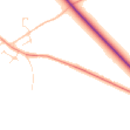 Daytime road noise heatmap for SK17 9PU