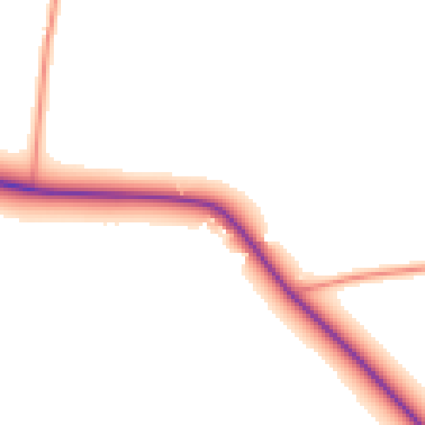 Daytime road noise heatmap for SK17 9QG