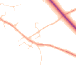 Daytime road noise heatmap for SK17 9SB